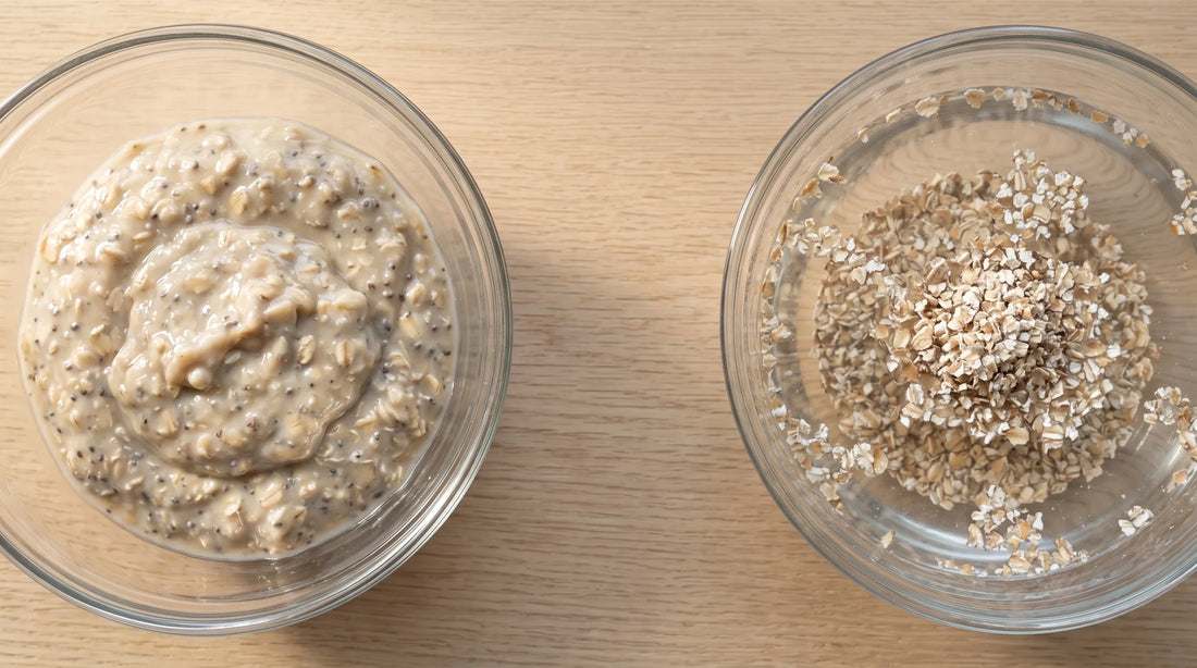 Soluble fibre forming a gel in water beside insoluble rye bran holding its structure